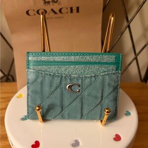 Coach Quilted Card Case NWT